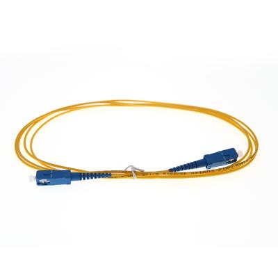 China High quality FTTX single mode fiber patch cable PVC 3m simplex SC UPC fiber optic patch cord for sale