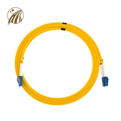 China Communication Single Mode Duplex Fiber Optic Patch Cord LC UPC SC APC Jumper 2m Fiber Optic Patch Cord for sale