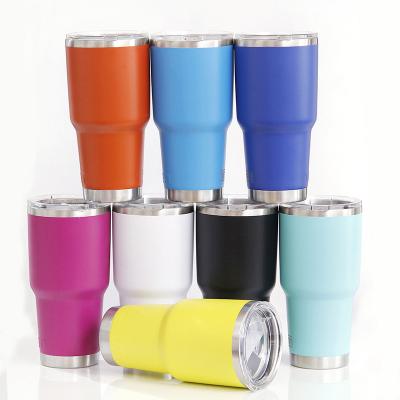 China Sustainable New Promotion Item RTS 30oz Tumbler Double Walled Insulated Vacuum Coffee Mugs Stainless Steel Tumbler Cups for sale