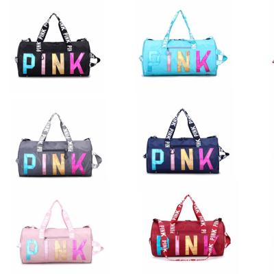 China 2021 Best Selling Pink Fashion Shoulder Bag Handbag Fitness Bag Leisure Bag for sale