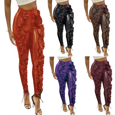 China Bright Colorful Fashion Casual Women Streetwear Pants QUICK DRY Dressing Pants for sale