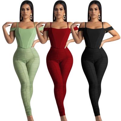 China Breathable Breathable Pants And Trousers Plus Size Women's Pants And Women's Spring Pants Stacked Cuffs Women's Clothing 2 Piece Two Piece Set for sale