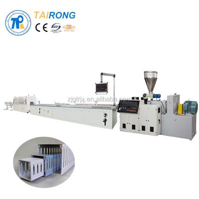 China PVC PIPE Cable Trunking Extrusion Line / PVC Cable Duct Extrusion Machine for sale