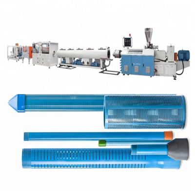 China Well Casing PIPE Slotted Screen PVC Pipe Making Machine Manufacturing Plant for sale