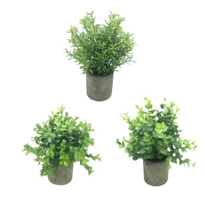 China Minimalist OEM /ODM Gift Hydroponics Plants Faux Greenery Tabletop Decorative Artificial Bonsai With Glass Pots For Home Decor for sale