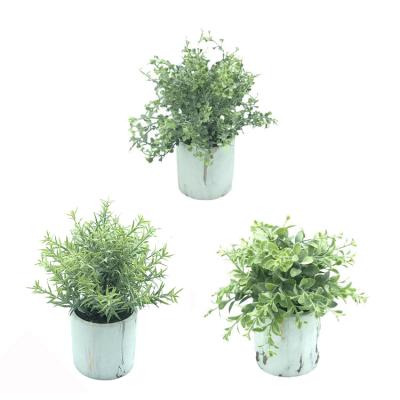 China Minimalist OEM /ODM Gift Hydroponics Plants Faux Greenery Tabletop Decorative Artificial Bonsai With Glass Pots For Home Decor for sale