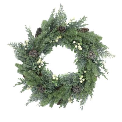 China Minimalist Christmas Wreath Holiday Flower Garland Indoor Decor Natural Wood New Design X-Max Wreath For Home Decor for sale