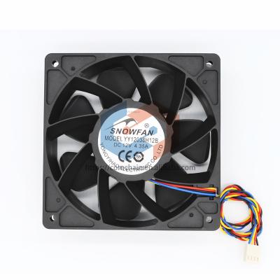 China Cooler in SnowFan YY12038H12B DC 12V 4.35A 4Pin 12038 12CM Running FAN 6000RPM for KD5 KD6 KDmax CK5 CK6 LT6 Violent Fan for sale