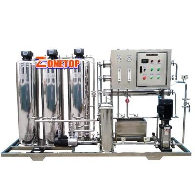 China Pure Machine Zonetop 2000 L Reverse Osmosis Filter RO Water Pure RO Water Machine For Sale Ghana for sale