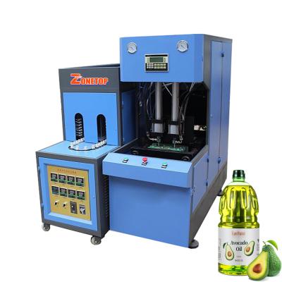 China Bottle Semi Automatic Blow Molding Machine Sunflower Blow Mold Bottle PET Palm Oil Vegetable Bottle Maker for sale