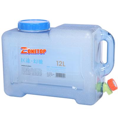 China Wholesale 5L 7.5L 8L 12L 15L 18L 22L 25L Water Plastic Camping Water Bottle Bucket Square for sale