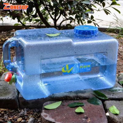 China Outdoor Water Storage Factory Price Square 19 Liter 20L 5 Liter 20L 5 Gallon Gal Water Storage Container for sale