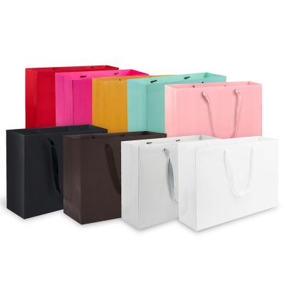 China Boutique Shopping Recyclable Luxury Foldable Reusable Paper Bag Packaging Gift Custom Wholesale Paper Bag With Logo Print for sale