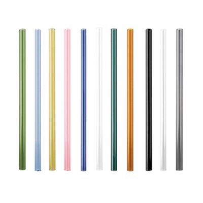 China 2023 New Design Canned Food Fashion Drinking Straws Glass Straws With Individual Packing for sale