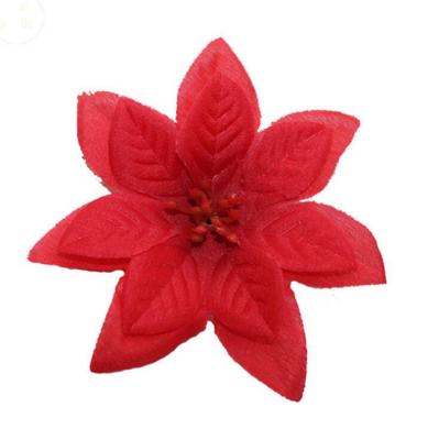 China Cheap Poinsettia Eco - Friendly Artificial Christmas Flower for sale