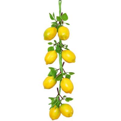 China Eco-friendly Home Decorative Lemon Fruits Artificial Fruit Garland for sale