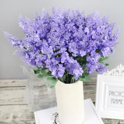 China Home Decoration Silk Lavender Eco - Friendly Real Like Artificial Flowers for sale