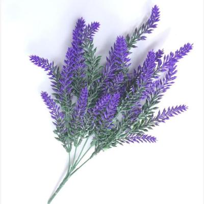 China Wholesale high quality eco-friendly real stem artificial flowers feel latex single lavender for home wedding decoration for sale