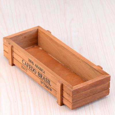 China Eco-Friendly Eco-Friendly Garden Wooden Pot for Flower and Succulents for sale