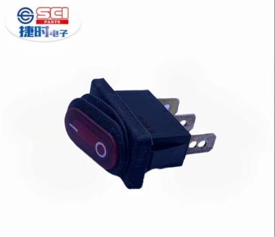 China Snap-in mouting R13 -70 Rocker Switch Panel Waterproof Switch Position16A125V 10A250V Different Multicolor LED Rocker Switch for sale