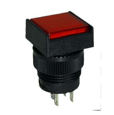 China Car 6A 14VDC 3A 28VDC PUSH SWITCH Auto Switch SCI Switch R13-508 Illuminated Trigger LED. for sale