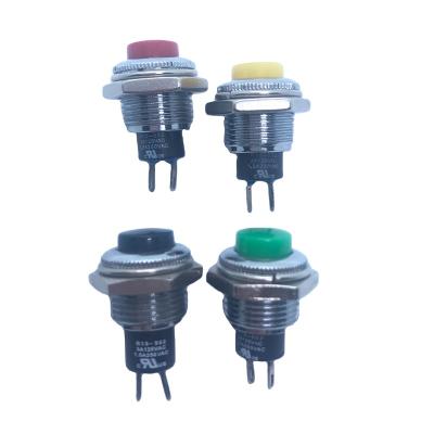 China 2P SPST Taiwan SCI Production 13-502MB 3A125V 1.5A 250V 2P SPST Different Color Metal Body Choice Push Button Switch for sale