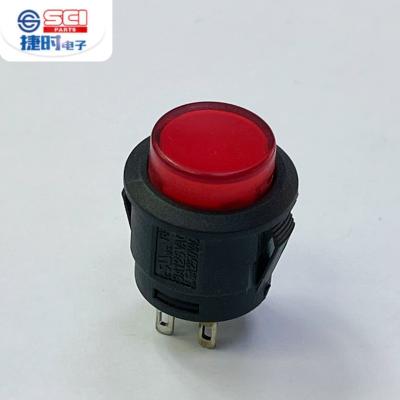 China Original Car SCI Manufacturer R13-523 Red Light Trigger On Off 4pin 6Pin Universal AC DC PUSH BUTTON SWITCH for sale