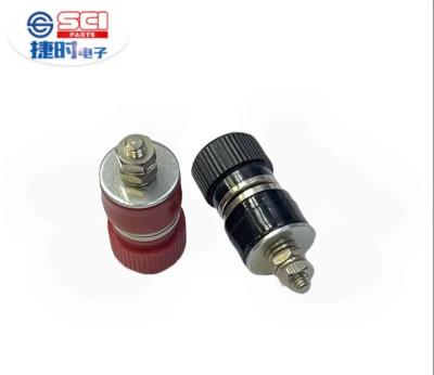 China Original SCI 4mm Manufacturer R1-26B 4mm Banana Panel Socket Test Probe Binding Post Nut Jack Connector for sale