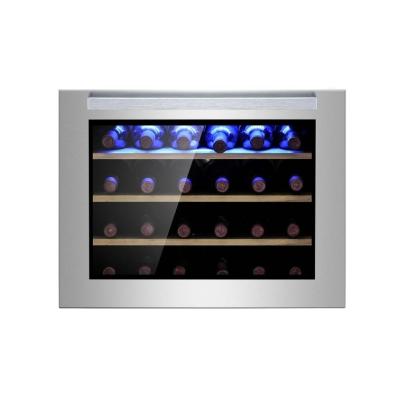 China Hotel Wine Cooler Fridge 24 Bottles Compressor Fridge Keep Cool 60l for sale