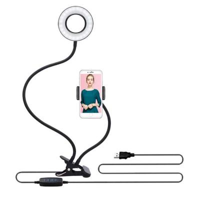 China Playback Lighting Working Selfie Light 10 Shine Selfie Instant Camera Ring Light With Mobile Phone Stand Portable Tripod Live Stream Makeup Video for sale