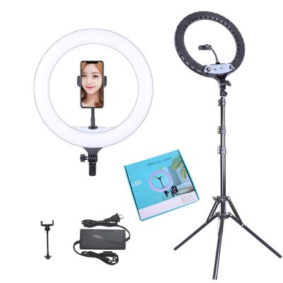 China 14inch 36cm Large Size AC 40w Photographic Lighting Adapter 336 Selfie Stick Led Ring Light 3000-6500K Ring Light For Camera Dslr Circle Led Ring Lamp Ring Light for sale