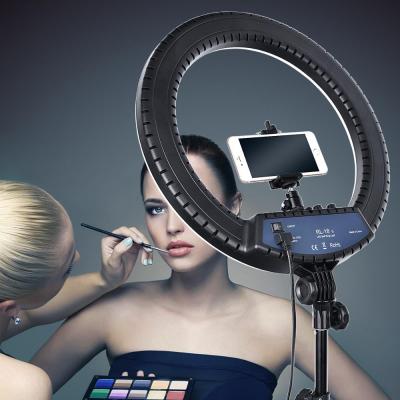 China Hot Cold Light RL-18II Lash Beauty Studio LED Ring Lamp 512 LED Video Light Lamp Makeup Lighting with Stand and Carry Bag RL18II for sale