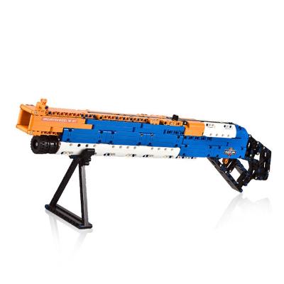 China DIY Building Brick 506pcs C81004 Weapon Firearm Building Block M1887 Shotgun Assemble Military Series Diy Toy Model Educational Gifts For Kids for sale