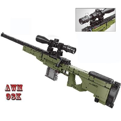 China Building Blocks Collected Awm Sniper Rifle Weapons Competitive Than Military Version Building Block Toys For Children Toy Guns For Outdoor Activity Educational for sale