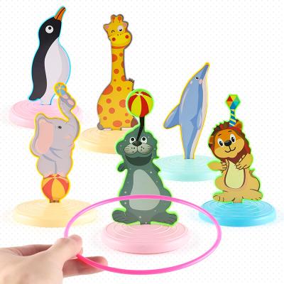 China Eco-friendly Material Children Throw Circle Game Olive Toys Interactive Game Parent-child Fun Outdoor Sports First Education Throwing Gift for sale