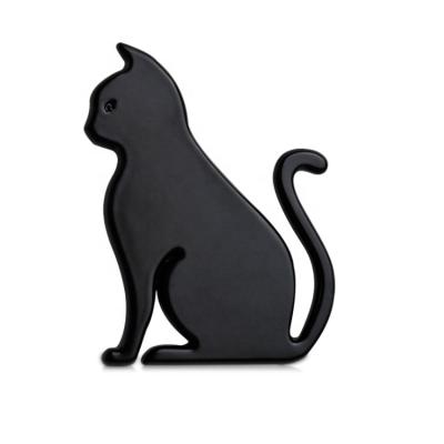 China Car Decoration Metal Cat Car Emblems & Car Design Car Stickers & Cat Design Metal Badges With 3M Adhesive for sale