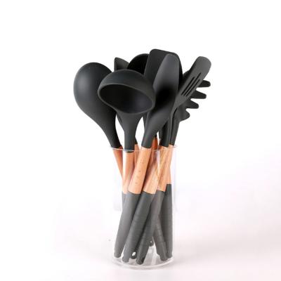 China Viable Accept Sale Single Pick 6 Pcs Durable Silicone Kitchen Utensil Set for sale