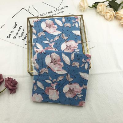 China Beautiful 33*33cm colorful 2 layers blue floral paper disposable folded paper napkins for restaurant banquet party for sale