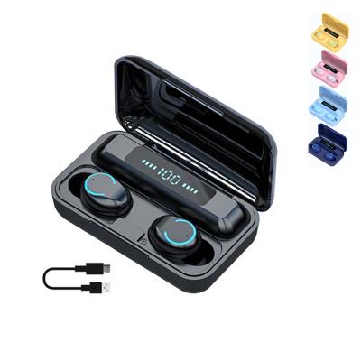 China Factory F9 TWS (True Wireless Stereo) Wholesale Auto Boat Radio Earbuds Macaron Earbuds Touch Earphone Tws Wireless Earbuds Phone Headphones for sale