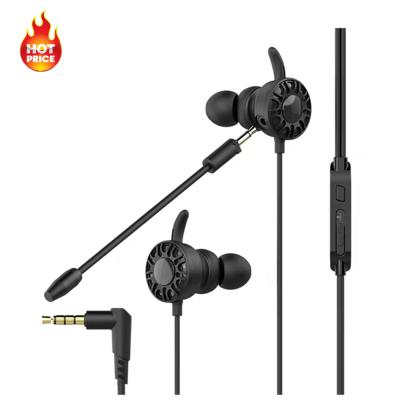 China Cheap Detachable In-Ear Microphone Long Double Wired Earphones Earphone 3.5mm Headset For Game for sale