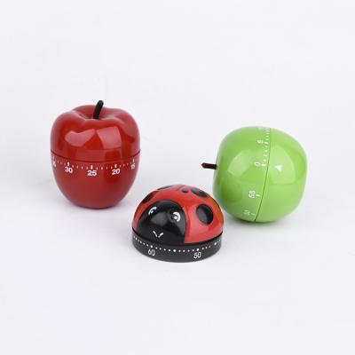 China Customized Lovely Cute Cute Multifunctional Fruit Shape Kitchen Timer Apple Form 5 Digital Minimum Timer for sale