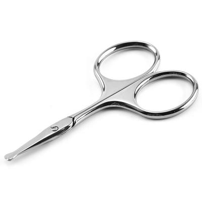 China Hot Selling Safty Beauty Tool Stainless Steel Nose Hair Scissors Ear Facial Trimmers for sale