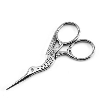 China New Design Embroidery Shear Craft Shears Silver Stainless Steel Scissors Eyebrow Scissors Beauty Scissors for sale