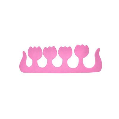 China Flexible Colorful Soft Foam Sponge Nail Art Tool 5 Holes Flower Shape Toe Separators for sale