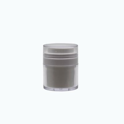 China Packaging Cosmetics Factory free sample 15g 30g 50g Luxury Round Shape Empty Acrylic airless cream for  set packaging skin care bottle face cream for sale