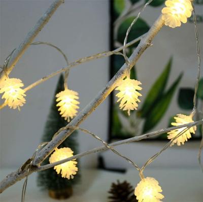 China String Light Pinecone String Light Decorative Indoor Light Pendant Led Decorative Light for sale