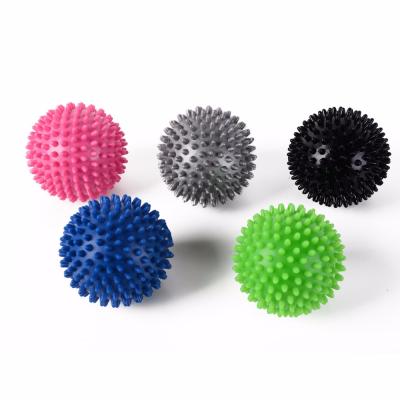 China 9cm PVC Massage Point Fascia Yoga Ball Fitness Ball Hedgehog Muscle-Relaxing Tough Hard Ball for sale