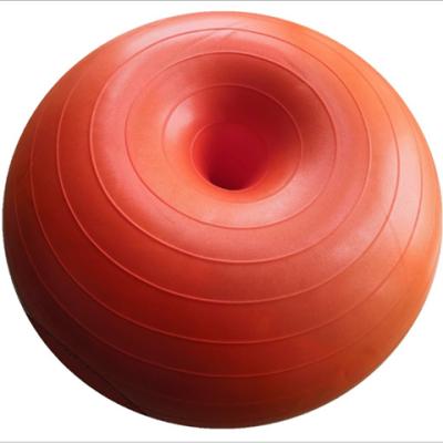 China Hot Selling Anti-shatter Fitness Equipments Gym Multifunctional PVC Donut Balance Yoga Ball Eco-friendly for sale