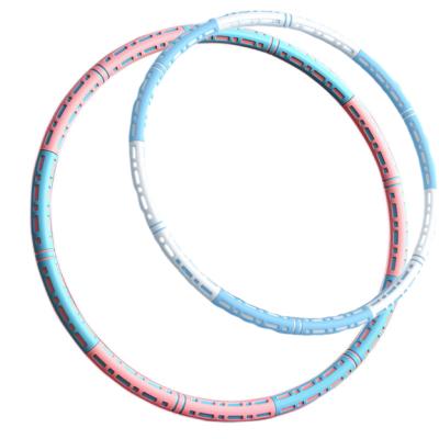 China Plastic Smart Detachable Polynesian Dance Ring Hoola Hoop For Adults Factory Sports Best Exercise Eco-friendly Removable Fitnsss for sale