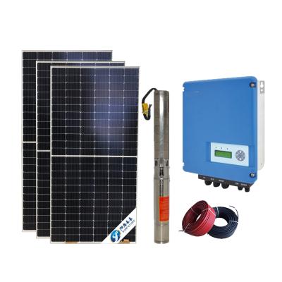 China High Efficiency SUNFUTURE AC Water Pump Solar Panel Solar Water Pump 550W Cheap Price Solar Gasoline Water Pump for sale